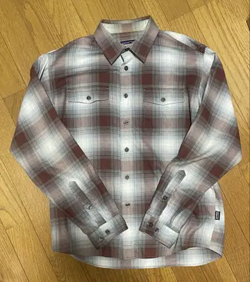 patagonia 롱 슬리브 백 샷 셔츠 옴브레 체크 셔츠