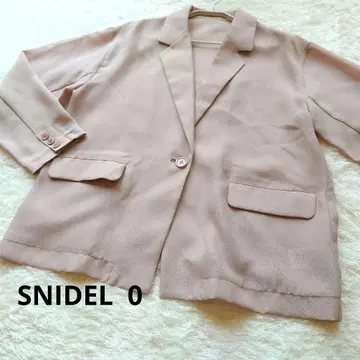 SNIDEL 0 시어 자켓 라이트 핑크