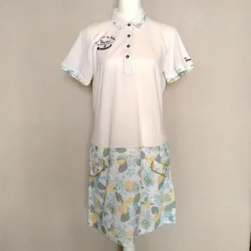 파라디조 골프 트로피컬 꽃무늬 도킹 원피스 XL