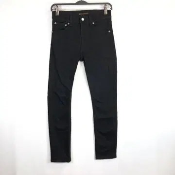 누디진 린 딘 스트레치 데님 팬츠 블랙 W28