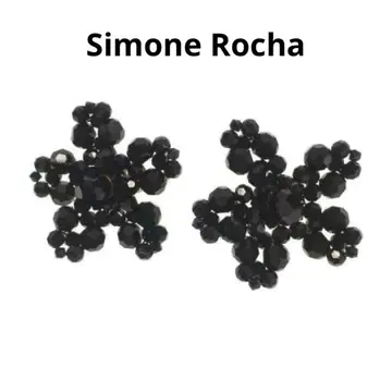 미사용 새상품 Simone Rocha 시몬 로샤 귀걸이 블랙