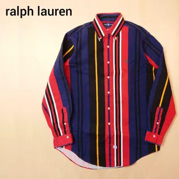 ralph lauren 긴팔 셔츠 멀티 컬러 스트라이프 랄프 로렌