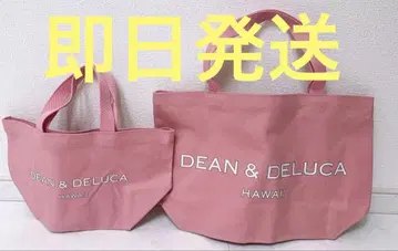 새상품 DEAN & DELUCA 하와이 한정 토트백 대/소 2개 세트