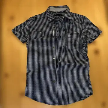 Calvin Klein Jeans 체크 무늬 반팔 셔츠 M