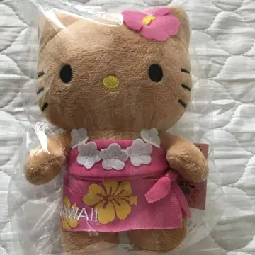 [새상품] 헬로키티 하와이 한정판 일광화상 키티 봉제 인형