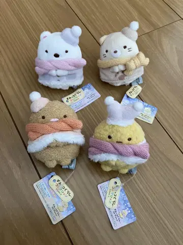 [새상품] 스미코구라시 손바닥 봉제 인형 반짝이는 밤 4세트
