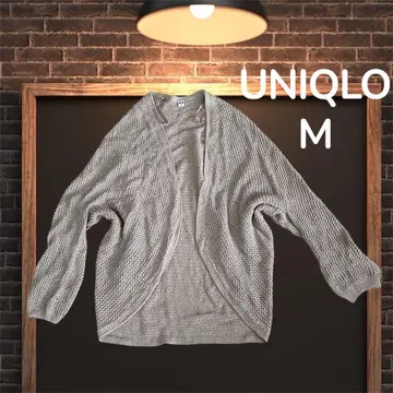 UNIQLO 유니클로 시스루 가디건 M 린넨 가디건
