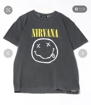 NIRVANA 프린트 티셔츠