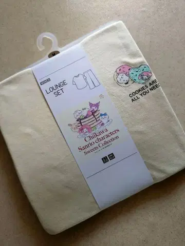 새상품 유니클로 치이카와 산리오 반팔 파자마 M 룸웨어 쿠로미