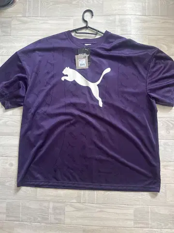 PUMA 보라색 티셔츠 BADTTW