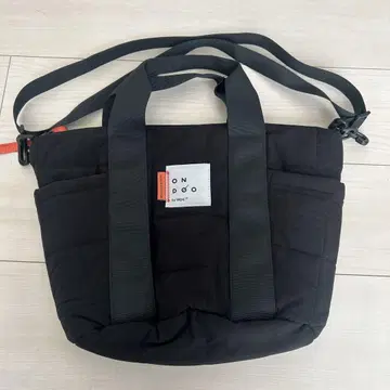 ONDO 퀼팅 블랙 마더백