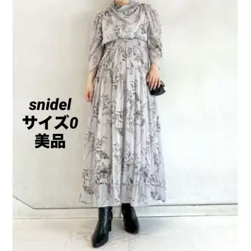 스나이델 snidel 드레이프넥 셔링 원피스 사이즈 0