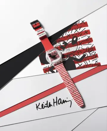 Disney Keith Haring 미키 시계