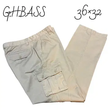G.H.BASS 카고 워크 팬츠 사이즈 36 x 32