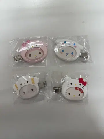 산리오 시크릿 커스텀 헤어 클립 묶음 판매