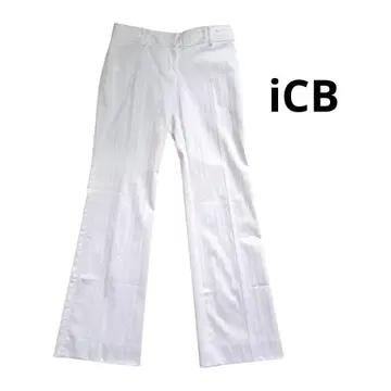 ICB 화이트 슬림 레그 팬츠