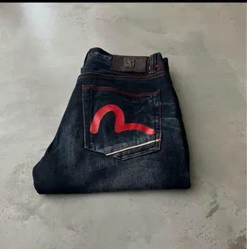 EVISU 데님 구제 의류 빨간색