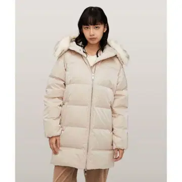 [새상품급] TOMMY HILFIGER 에코 퍼 쉬머 미디엄 웨이트 다운