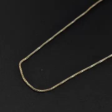 빈티지 이탈리아 실버 925 박스 체인 롱 목걸이 3.5g