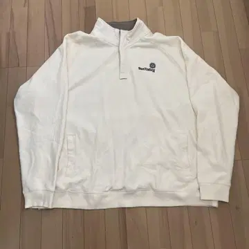 새상품급 gear 하프 지퍼 트레이닝복 XXL 속기모 화이트