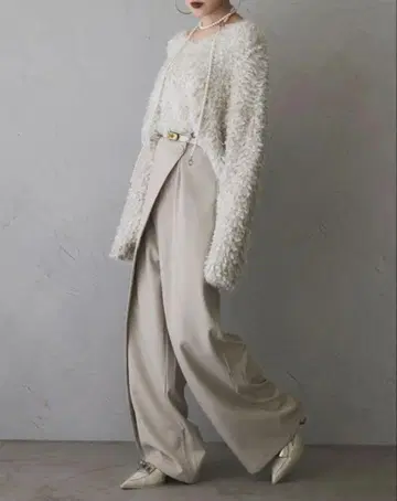 ANDREA&Co. AUBREY 랩 와이드 팬츠