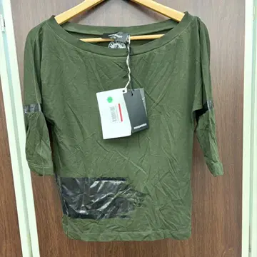 A11 택 포함 DSQUARED2 카키 5부 프린트 티셔츠 XS
