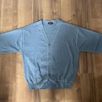 BEAMS HEART 그레이 V넥 가디건 M