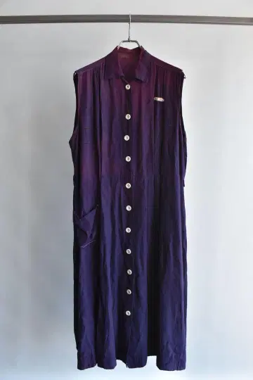 30's-40's kasuri pattern rayon one-piece