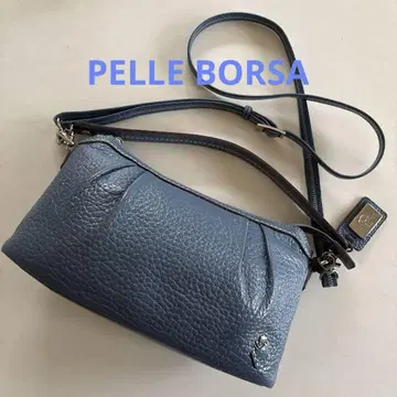 [ PELLE BORSA ] 펠레보르사 2way 가죽 숄더백 블루