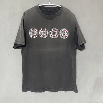 인디펜던트 블랙 오니 페이드 티셔츠 90s 00s