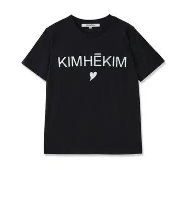 KIMHEKIM 블랙 로고 T S 사이즈 택 포함 미사용 새상품