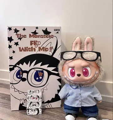 POP MART LABUBU 랩부 FLIP WITH ME 봉제 인형 레