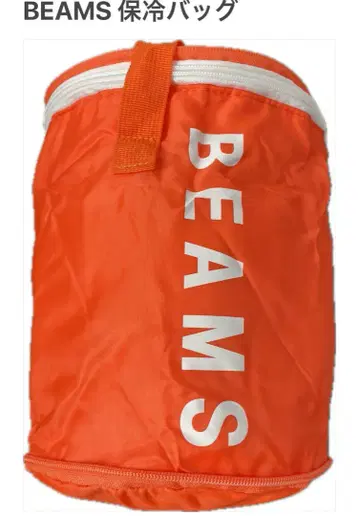 BEAMS 보냉백 오렌지 원형