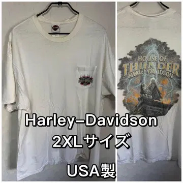 할리데이비슨 티셔츠 HANES BEEFY USA 2XL