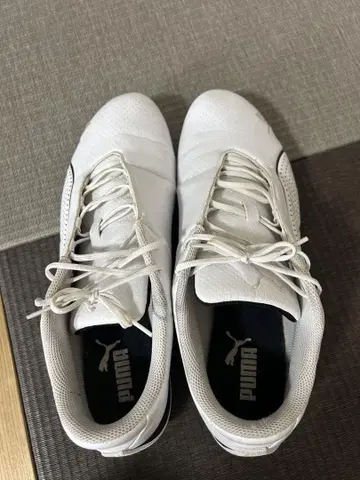 PUMA BMW 콜라보 모델 드라이빙 신발 화이트 27cm