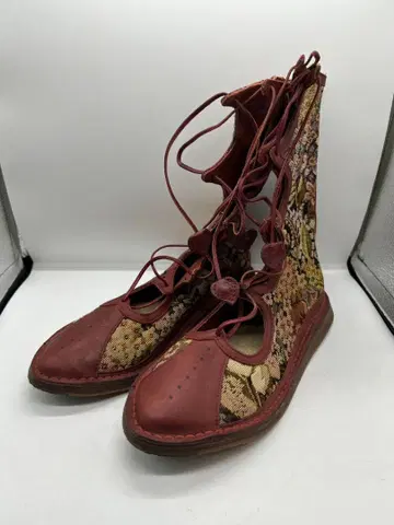 CAMPER 레이스업 꽃무늬 하이컷 슈즈