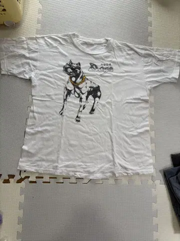 스며드는 프린트 80'rs RUDE Dogs 밴드 티셔츠 빈티지
