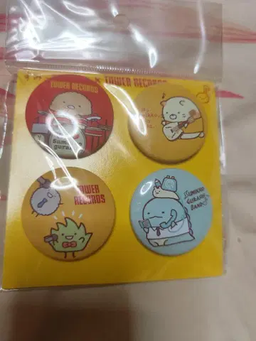 !!초레어!! TOWER RECORDS 스미코구라시 캔뱃지 세트