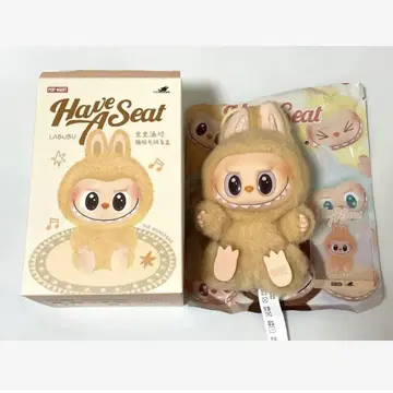 팝마트 라부부 봉제 인형 펜던트 해브 어 시트 BABA