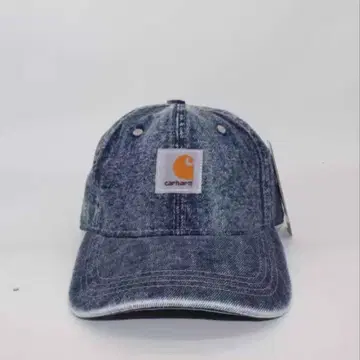 Carhartt wip 로고 데님 블루 모자