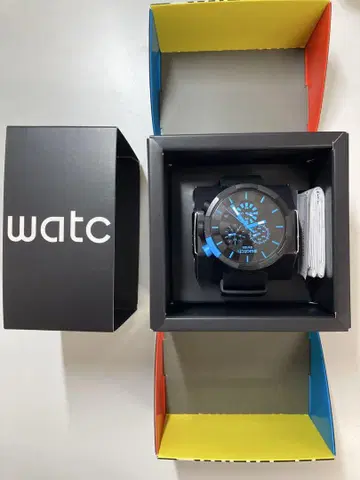 Swatch Chrono 블랙/블루