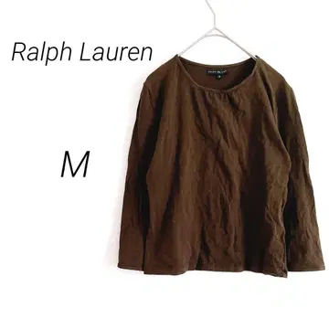Ralph Lauren 랄프 로렌 긴팔 티셔츠 M 브라운 심플