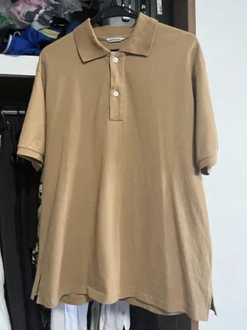 AURALEE SUPER FINE COTTON PIQUE BIG POLO