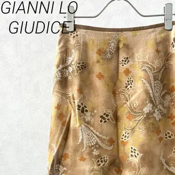 GIANNI LO GIUDICE 롱 스커트 꽃무늬 안감 부착 일본제