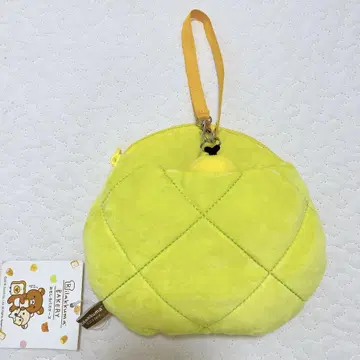 리락쿠마 키이로이토리 교통카드 케이스 마스코트 봉제 인형 파우치