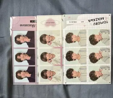 아카자와 아카리 증명사진풍 씰 3종 세트