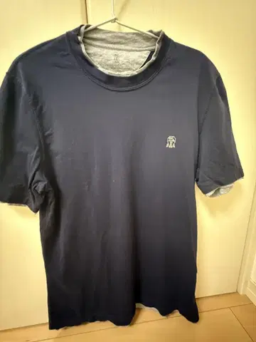 BRUNELLO CUCINELLI 네이비 티셔츠