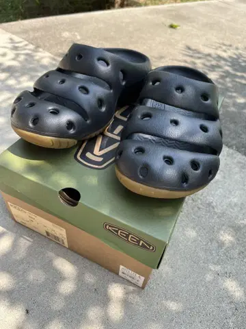 KEEN 요기 블랙 25cm 새상품급 사보 클로그 샌들