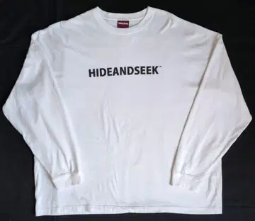 H&S L/S WHITE L 티 미사용