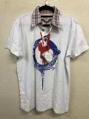 새상품 English Laundry 영어 그래픽 피케 셔츠